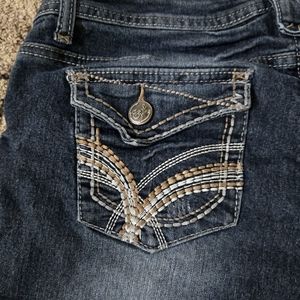 Earl Jean denim cuffed bermuda shorts